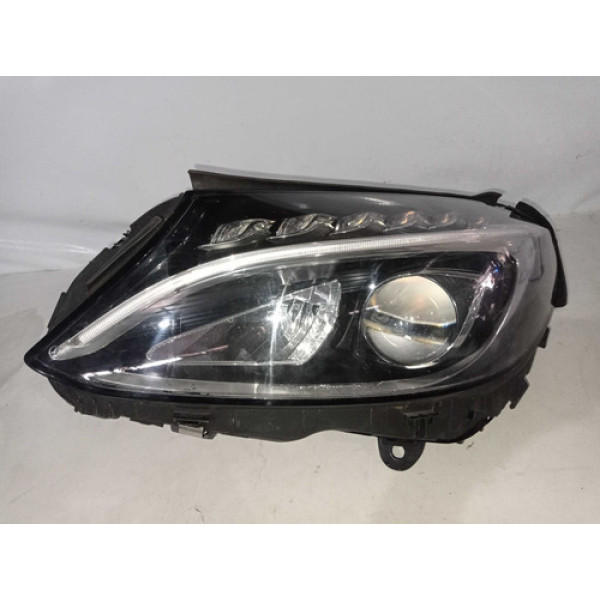 Farol Lado Esquerdo Mercedes C180 2016 Recuperado