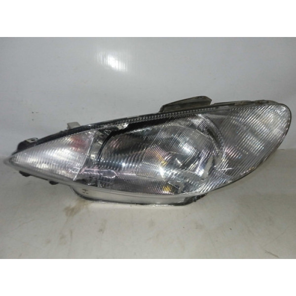 Farol Lado Esquerdo Peugeot 206 1998 Recuperado