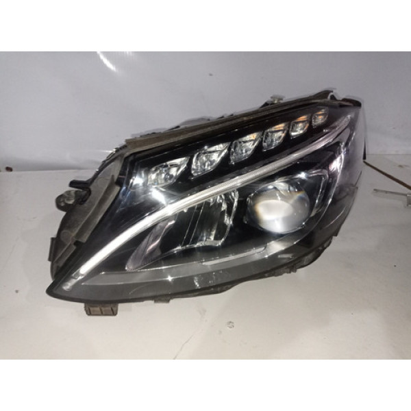 Farol Lado Esquerdo Mercedes C180 2016 Recuperado