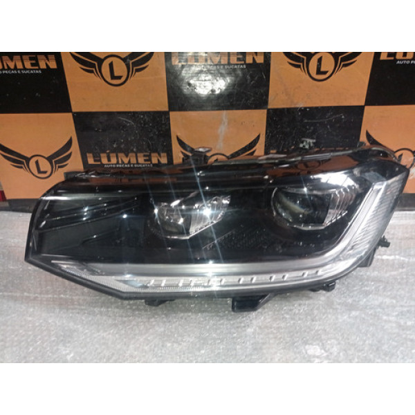 Farol Lado Esquerdo Full Led Vw Tcross 2021 Recuperado