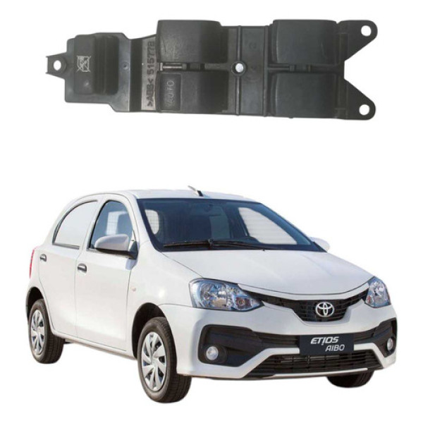 Comando Vidro Porta Dianteira Esquerda Toyota Etios 17 A 21